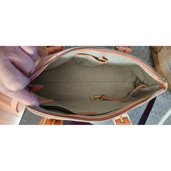 Y2K Dooney & Bourke Logo Pink Canvas Bag Purse - Picture 14 of 16